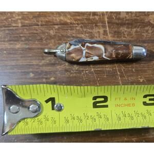 Hammer Vintage Collectible Folding Knife 2 Blades Marbled Handle